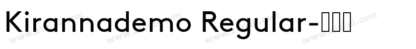 Kirannademo Regular字体转换